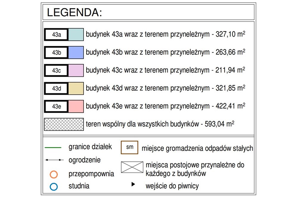 Dom wolnostojący - Sprzedaż - Kościelisko, Polska - legenda do mapy podzialu.jpg - 470151035-145