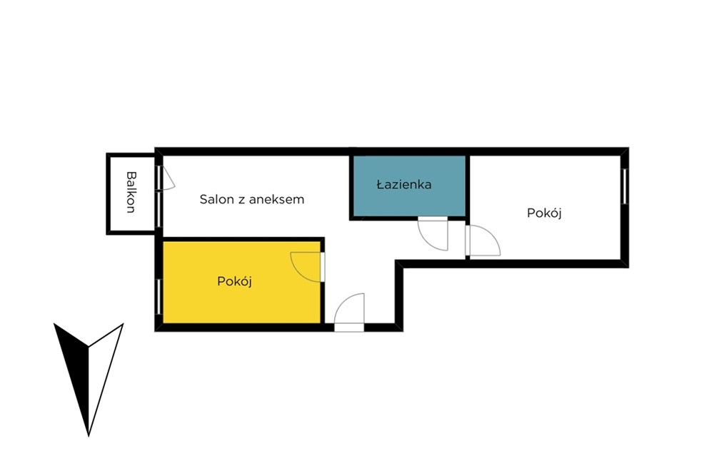 Mieszkanie - Sprzedaż - Łódź, Polska - Rzut (1).jpg - 470191045-185