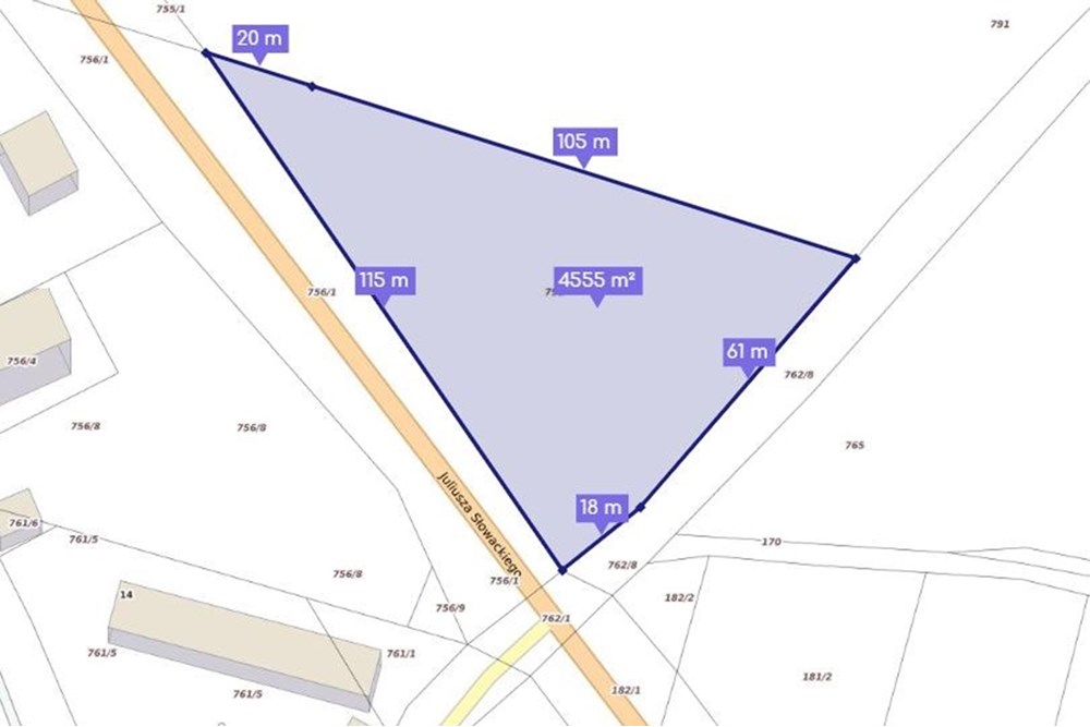 Nieruchomość inwestycyjna - Sprzedaż - Rudnik, Polska - Rozmiary działka Rudnik Raciborski.JPG - 470311007-9
