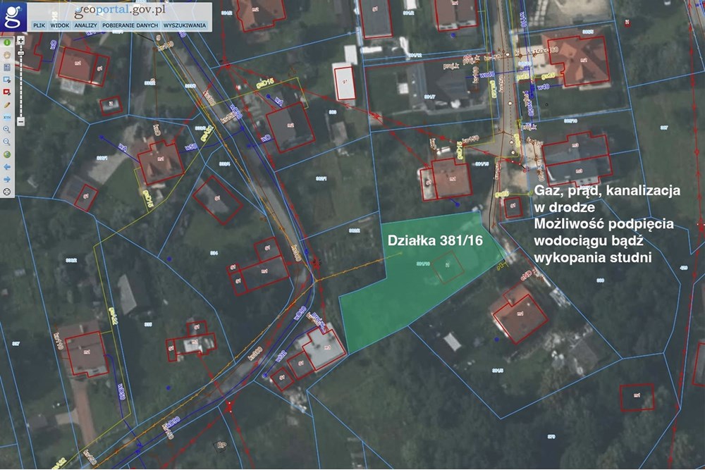 Działka budowlana - Sprzedaż - Kraków, Polska - media_381.16_geoportal.jpg - 800241049-10