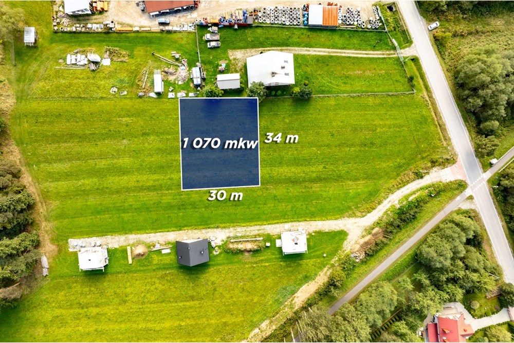 Działka budowlana - Sprzedaż - Ludźmierz, Polska - 20250912-DJI_0575-HDR.jpg - 470151024-453