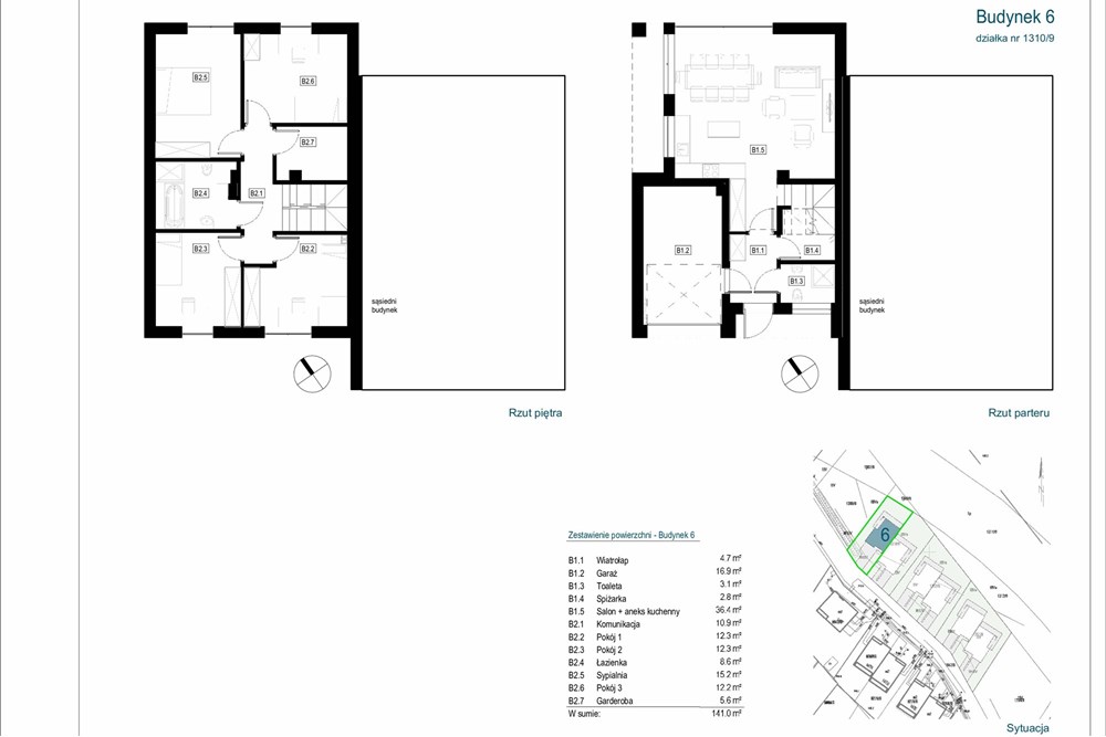 Dom bliźniak - Sprzedaż - Tychy, Polska - 6_karta_budynku_działka_1310_9.jpg - 470131102-29