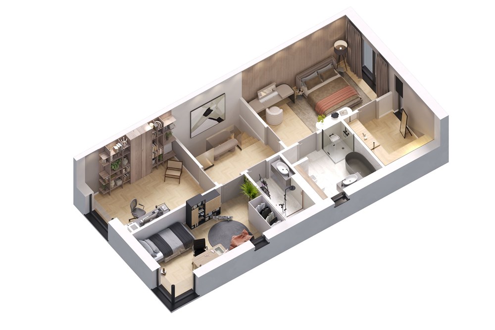 Dom bliźniak - Sprzedaż - Łazy, Polska - Projekt finalny mały segment pietro i1.jpg - 810251009-52