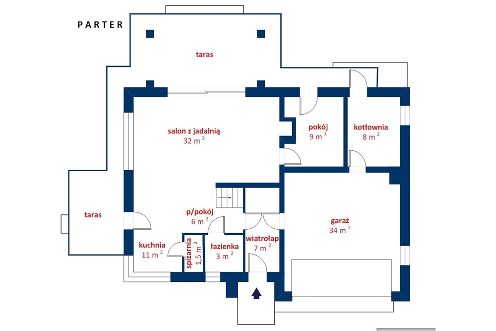 Dom wolnostojący - Sprzedaż - Bronisławów, Polska - 7_rzut DOM Bronisławów, ul. Bajkowa PARTER  R2.jpg - 810141022-119