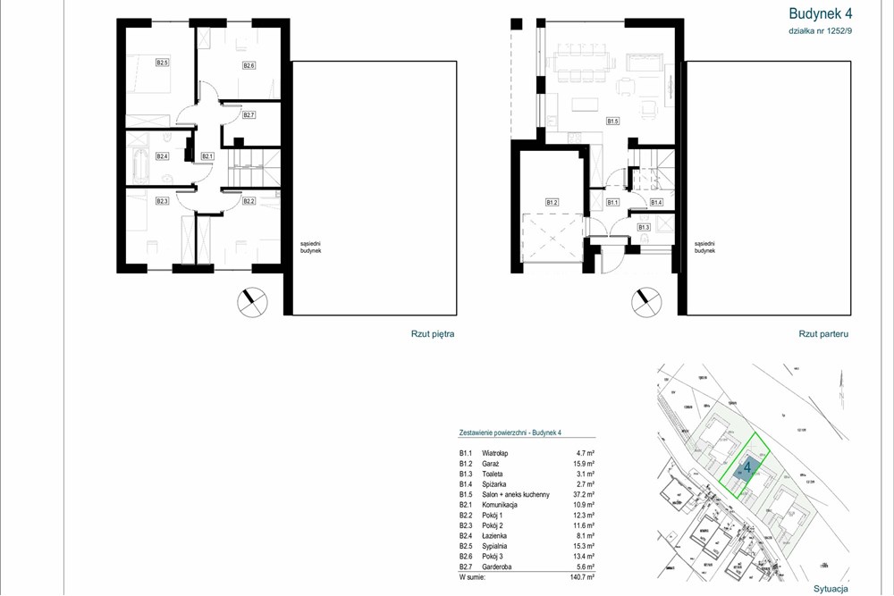 Dom bliźniak - Sprzedaż - Tychy, Polska - 4_karta_budynku_działka_1252_9.jpg - 470131102-29