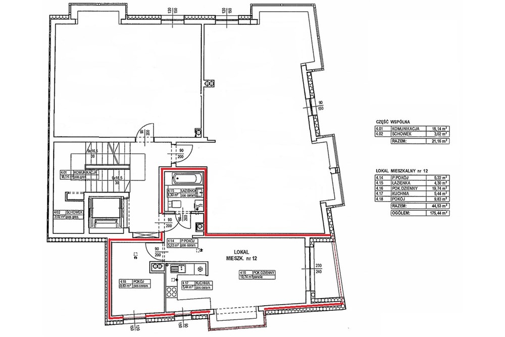 Mieszkanie - Sprzedaż - Bielsko-Biała, Polska - Rzut piętra.jpg - 470131112-14