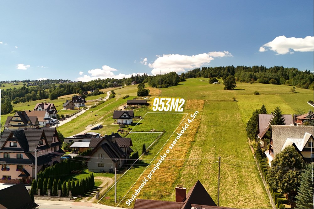 Działka budowlana - Sprzedaż - Biały Dunajec, Polska - Obrys.jpg - 470151042-11