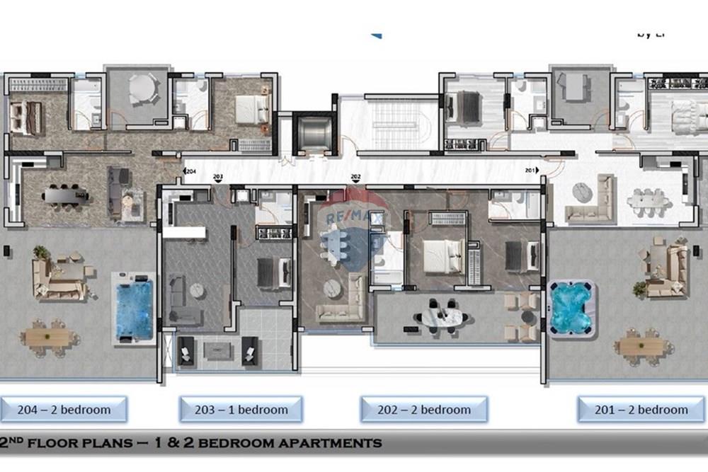 Residential - Condo/Apartment - Aradippou, Larnaca - CY - SECOND FLOOR PLAN.jpg - 480091034-30