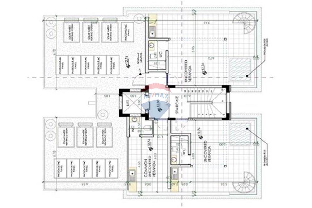 Prédio Habitacional - Penthouse - Limassol City Center, Limassol - CY - FLOOR PLAN ROOF.JPG - 480031147-81
