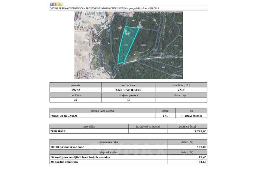 Commercial - Land - Miren - Kostanjevica, North Primorska region - SI - Posnetek zaslona 2025-10-07 111300.jpg - 490371006-144