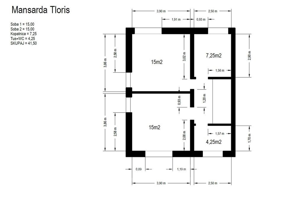 Wohnung - Reihenhaus - Maribor, Podravje - SI - mansarda.jpg - 490321050-72