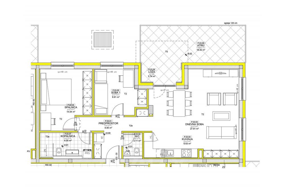 Residential - Condo/Apartment - Maribor, Podravje region - SI - tlorisi-vilablok-erjavceva-plus-stanovanja-maribor-pritlicje-3-bs.jpg - 490321044-415