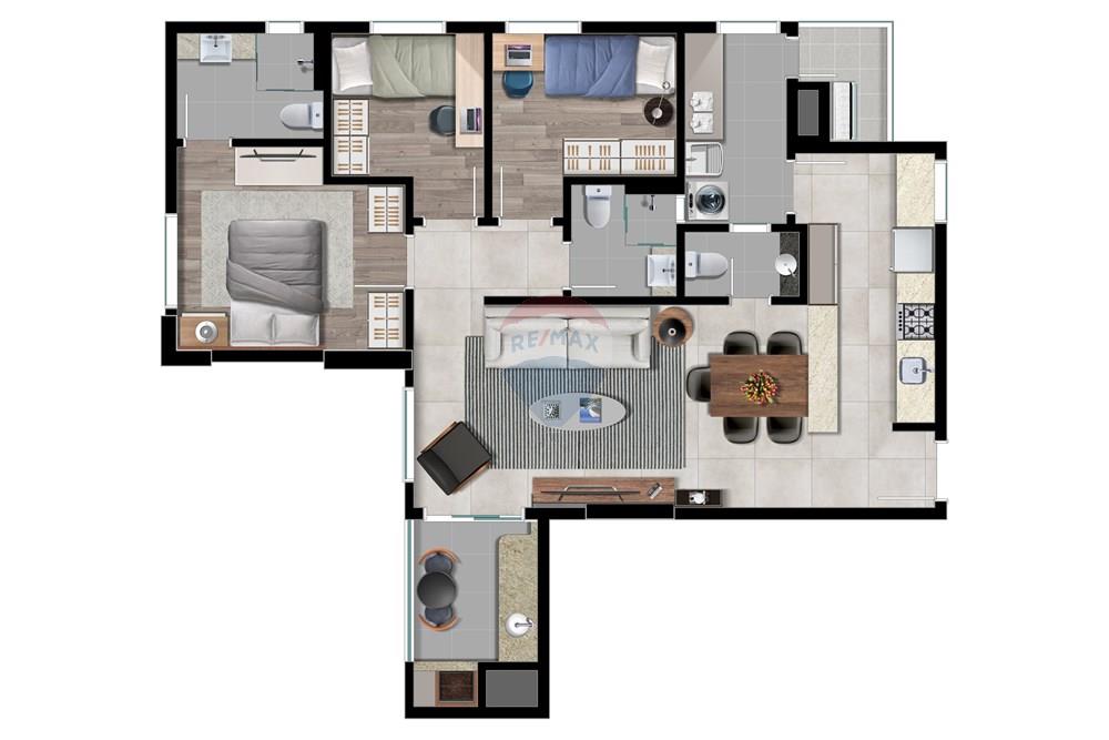 Apartamento - Venda - Curitiba , Paraná - VIVANCE PLANTAS (TIPO E ) TORRES 1 e 2 FINAIS 2 e 3 (92,94).jpg - 560411086-16