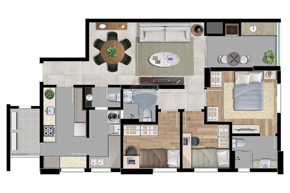 Apartamento - Venda - Curitiba , Paraná - VIVANCE PLANTAS (TIPO A e C ) TORRES 1 ,2 e 3  FINAIS 1 e 4 (95,25 A 96,05).jpg - 560411086-16