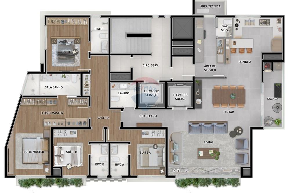 Apartamento - Venda - Curitiba , Paraná - PLANTA 01 POR ANDAR - OPÇÃO 01.jpg - 560321178-1