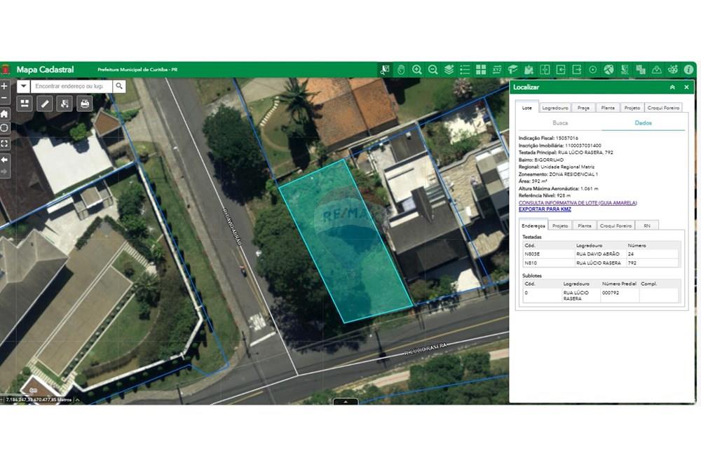 Terreno - Venda - Curitiba , Paraná - vista de cima - mapa cadastral.jpeg - 560251041-53