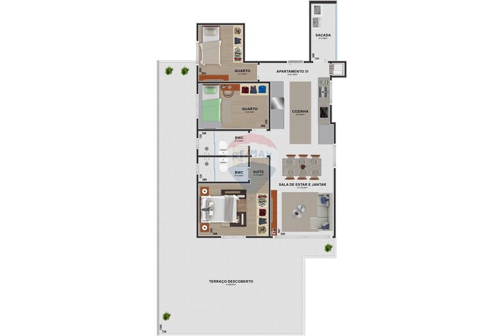 Apartamento - Venda - São José dos Pinhais , Paraná - 9 - Edificio Apartamento 31 (1).jpg - 560411063-5