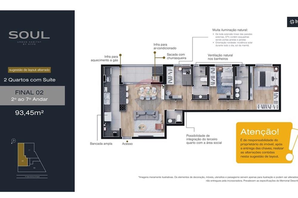 Apartamento - Venda - Curitiba , Paraná - soul-planta-14.jpg - 560321139-13
