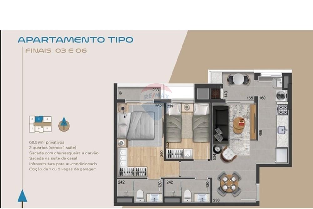 Apartamento - Venda - Curitiba , Paraná - PLANTA BAIXA PINE BLUE 1.jpg - 560411087-4