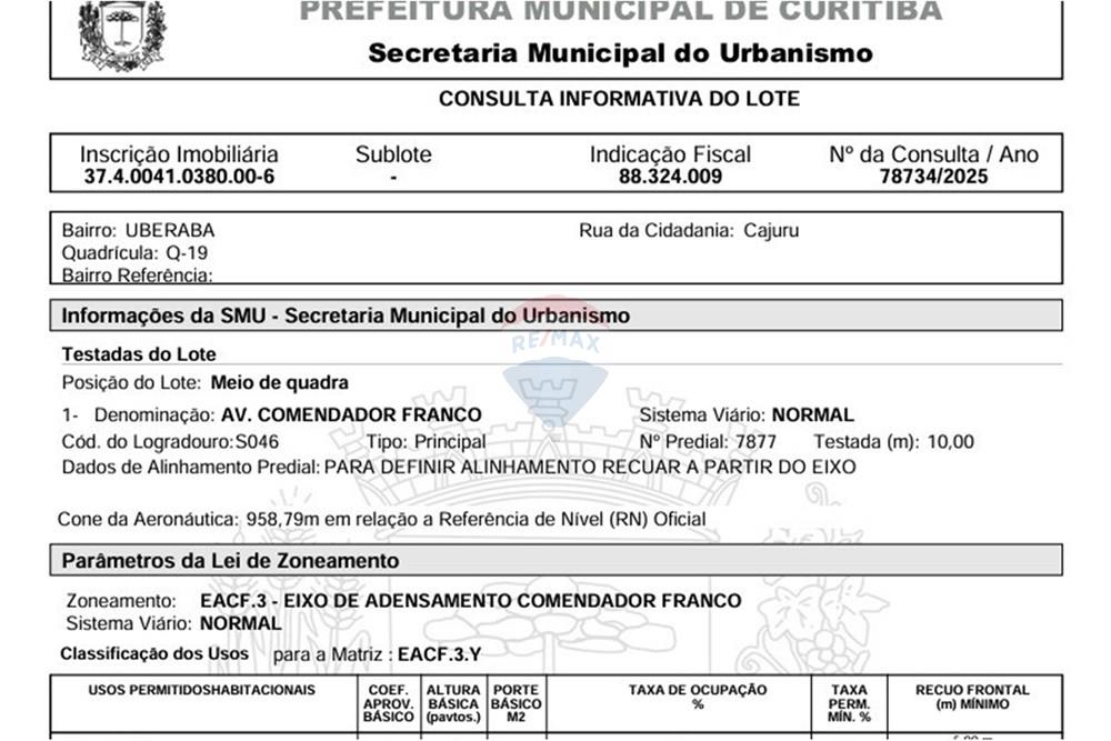Casa - Venda - Curitiba , Paraná - capa da guia amarela do terreno.jpg - 560251041-48
