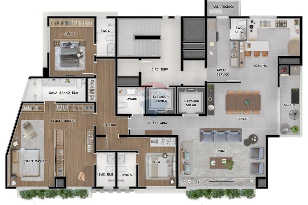 Apartamento - Venda - Curitiba , Paraná - PLANTA 01 POR ANDAR - OPÇÃO 03.jpg - 560321178-1