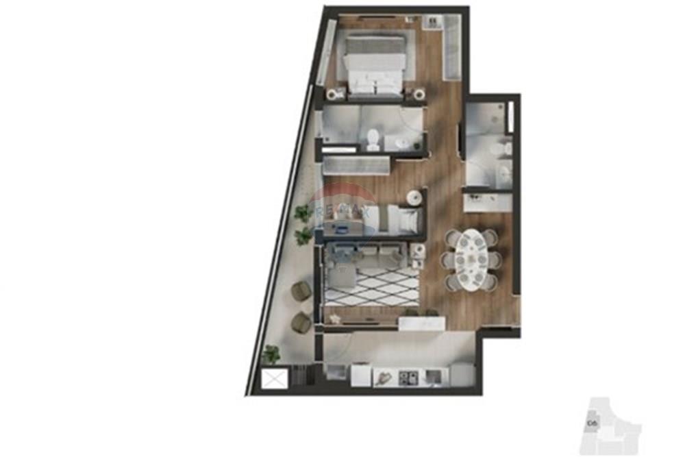 Apartamento - Venda - Curitiba , Paraná - planta humanizada tipo 6 lior.jpg - 560461002-14