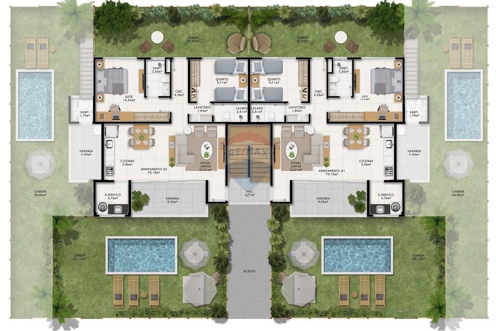 Apartamento - Venda - Mata de São João , Bahia - 1701986204-202_Pbh_Pav._T-rreo_R04.jpeg - 580911002-3