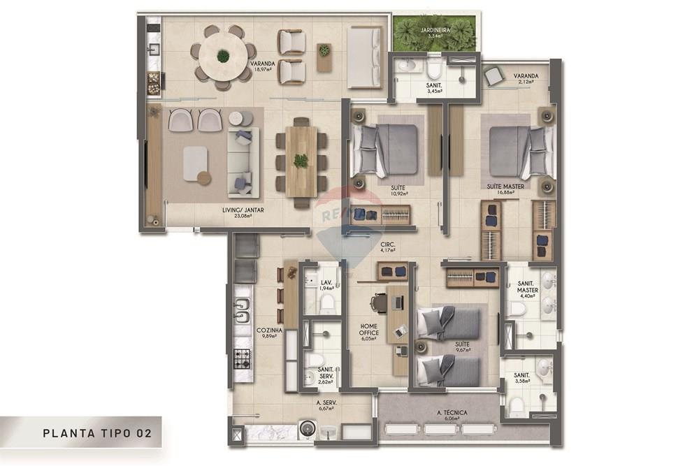 Apartamento - Venda - Salvador , Bahia - PLANTA TIPO 02.jpg - 580541044-18