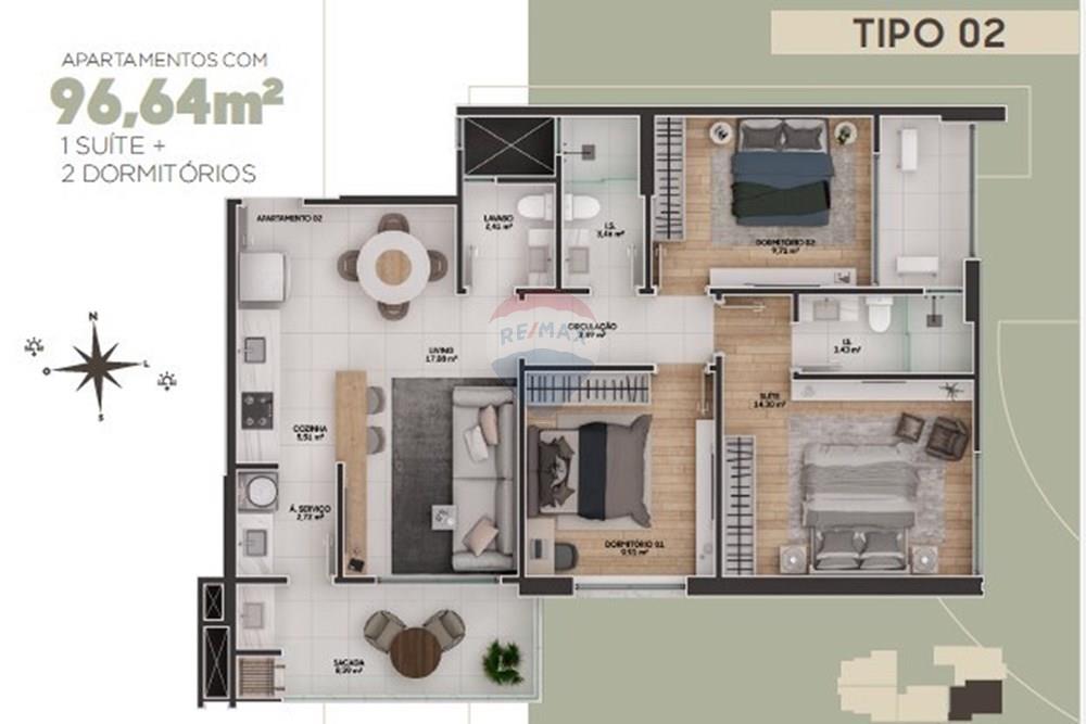 Apartamento - Venda - Itajaí , Santa Catarina - Tipo_2.jpg - 590321047-38