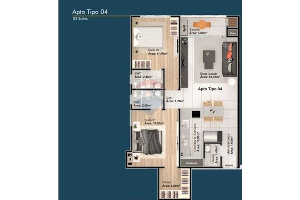 Apartamento - Venda - Balneário Camboriú , Santa Catarina - planta apto tipo 04 - 804.jpg - 590531049-1