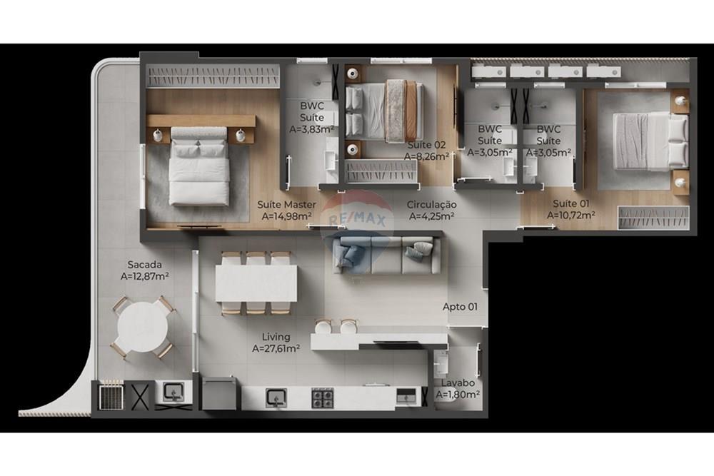 Apartamento - Venda - Itajaí , Santa Catarina - TIPO1.jpeg - 590321047-17