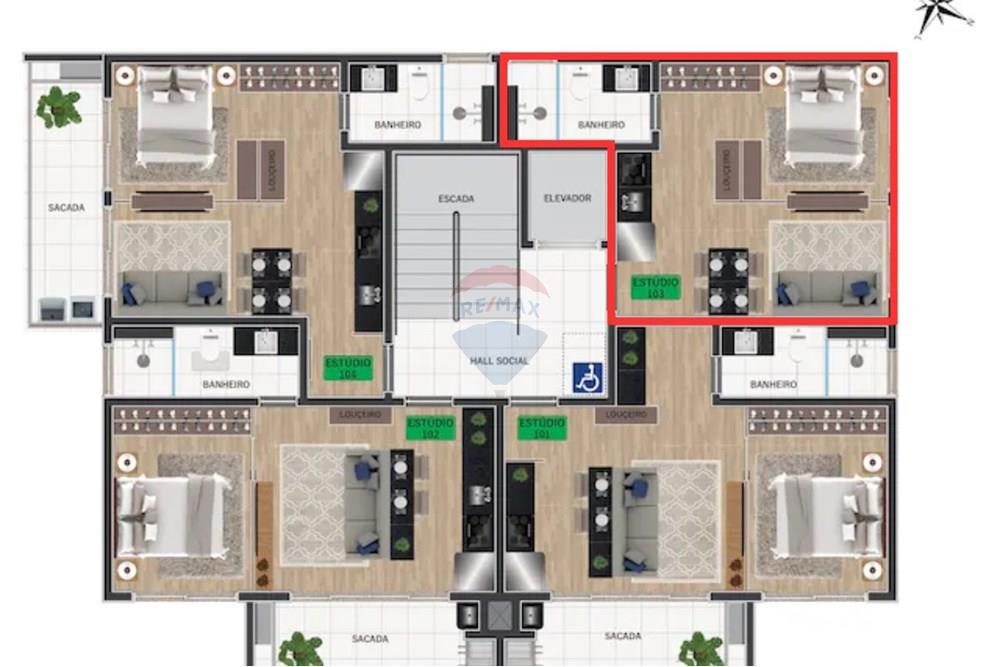 Studio - Venda - Joaçaba , Santa Catarina - Planta final 03.jpg - 590271032-669