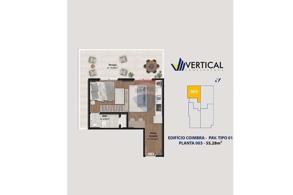Apartamento à venda com 2 quartos, 32m² - Foto 4