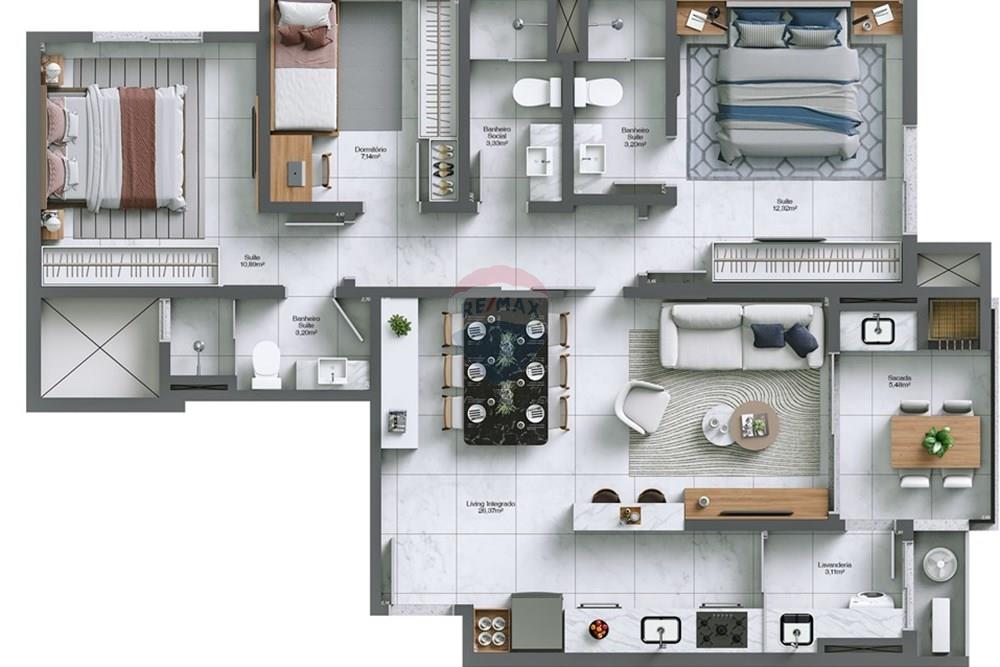 Apartamento - Venda - Criciúma , Santa Catarina - FINAL 03 - COTAS.jpg - 590311031-17