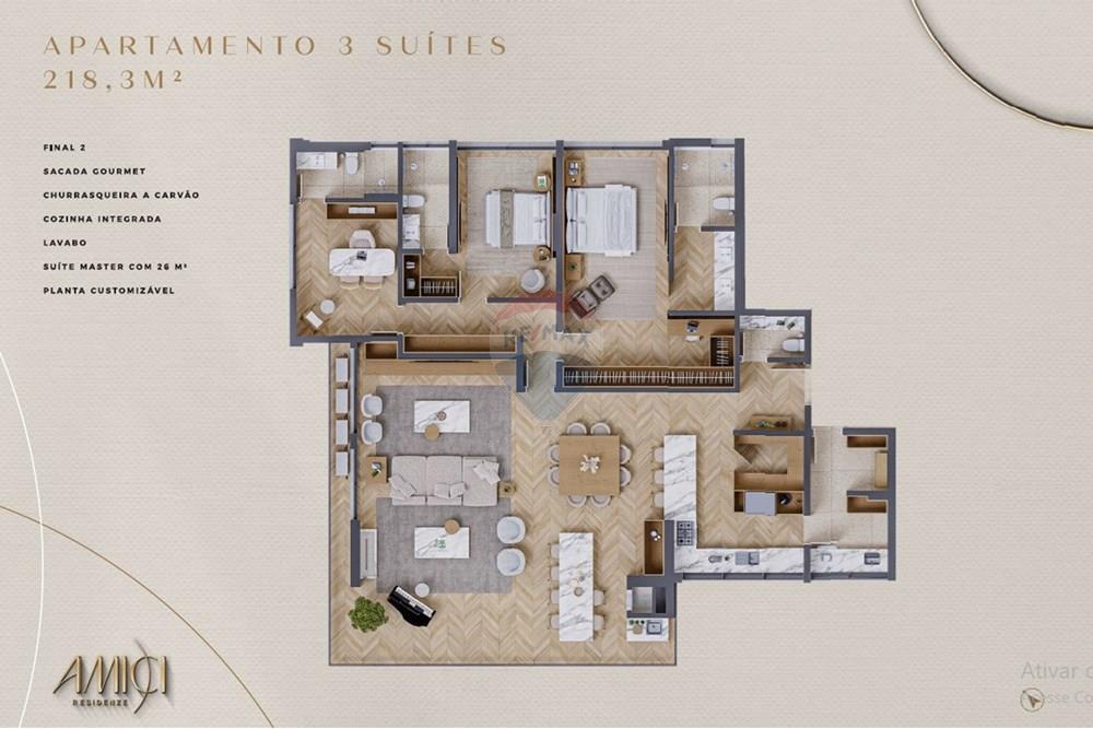 Apartamento - Venda - Joaçaba , Santa Catarina - Apto. 3 Suites com varanda integrada.jpg - 590271032-677