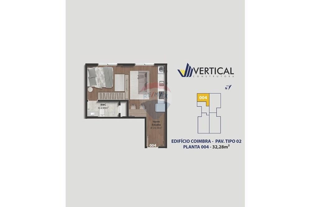 Apartamento à venda com 2 quartos, 32m² - Foto 7