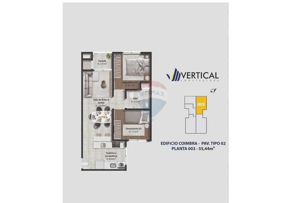 Apartamento à venda com 2 quartos, 32m² - Foto 9