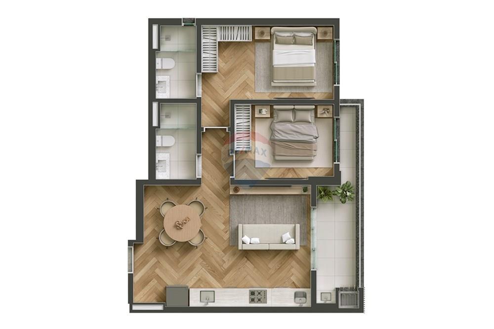 Apartamento - Venda - Joinville , Santa Catarina - INVBE_44_Apto_A_05_HIGH.jpeg - 590501001-86