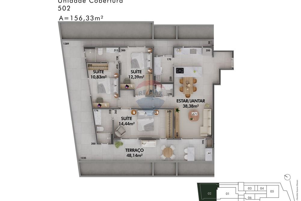 Apartamento - Venda - Florianópolis , Santa Catarina - UNIDADE COBERTURA 502.jpg - 590511017-49