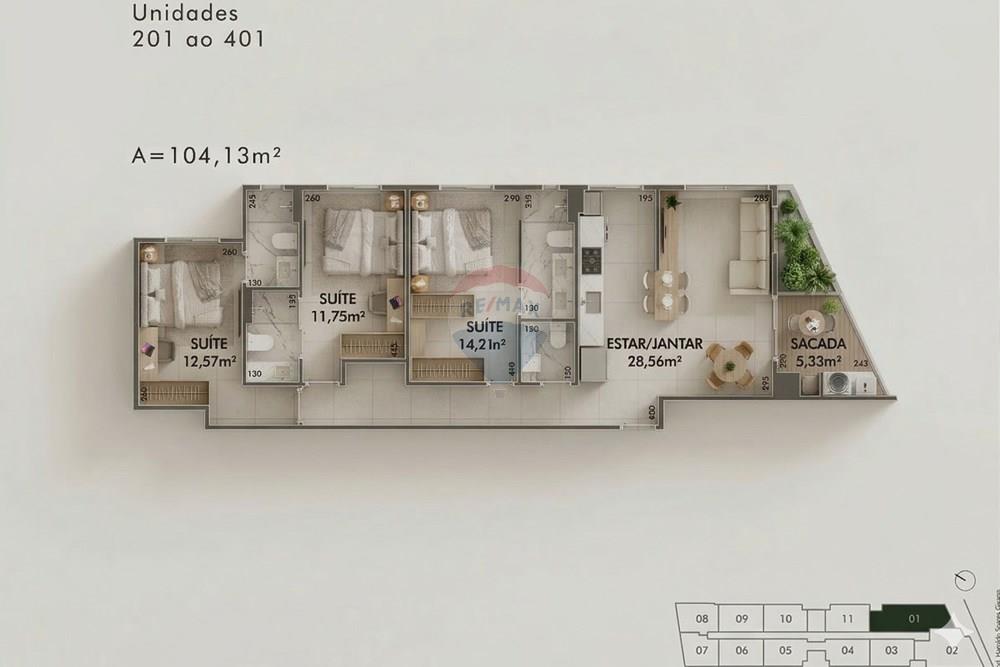 Apartamento - Venda - Florianópolis , Santa Catarina - Planta 401.jpg - 590511018-4