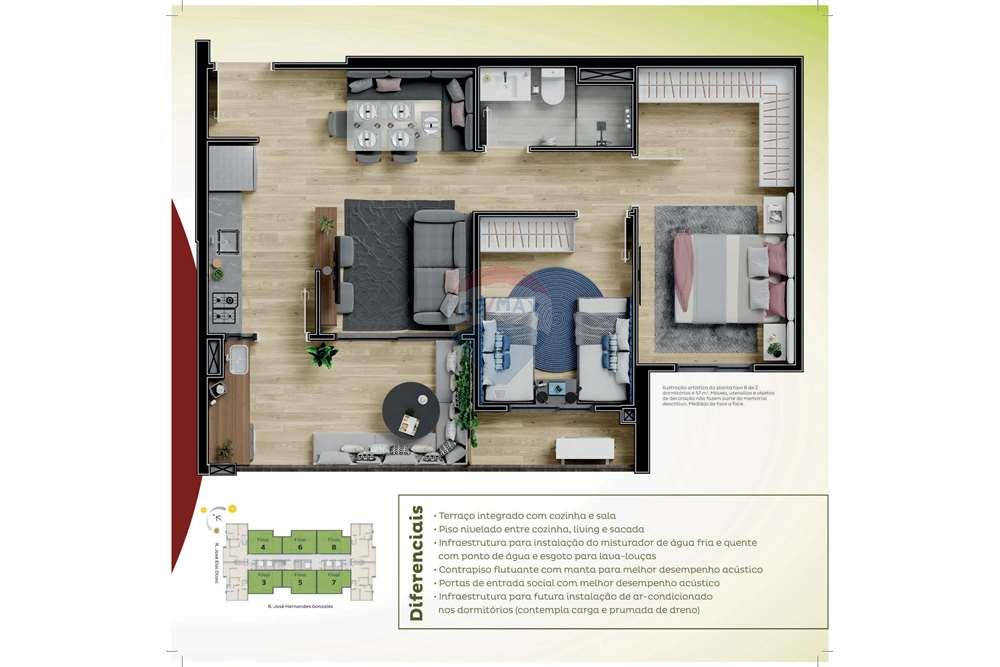 Apartamento à venda com 3 quartos, 67m² - Foto 19