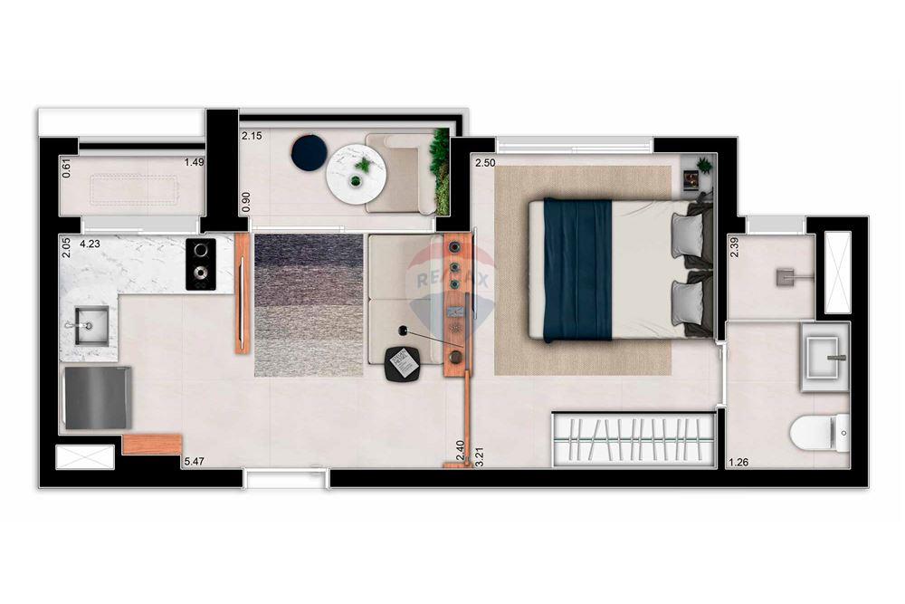 Apartamento à venda com 1 quarto, 29m² - Foto 8