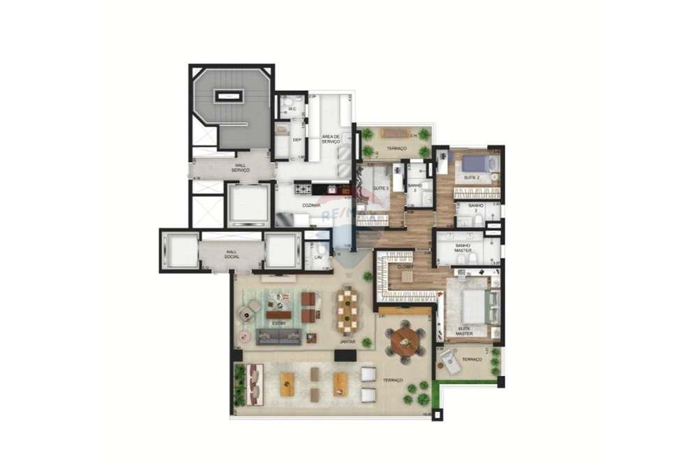 Apartamento à venda com 3 quartos, 207m² - Foto 21