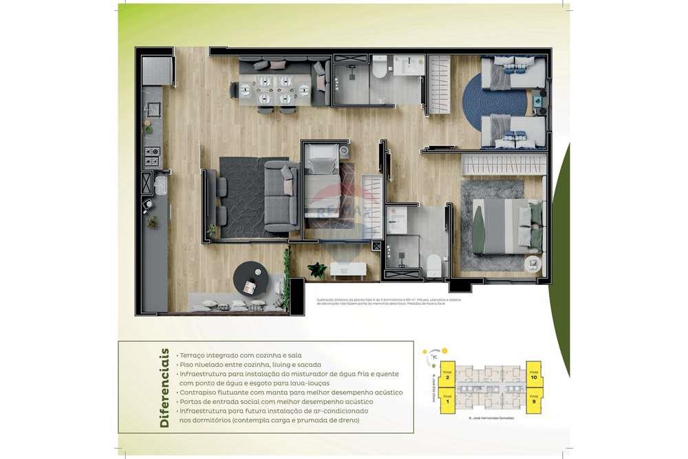 Apartamento à venda com 2 quartos, 57m² - Foto 16