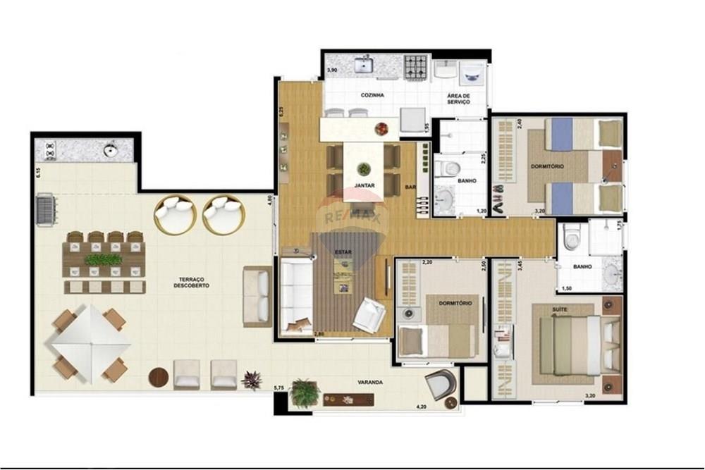 Cobertura - Venda - São Paulo , São Paulo - Planta cobertura club.JPG - 601331082-9