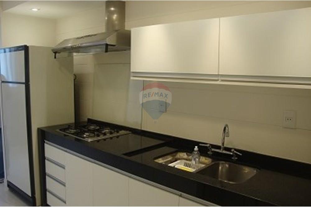 Apartamento - Alugar - São Paulo , São Paulo - Armário de madeira com ferragens cromadas e puxadores nas 5 portas e nas 4 gavetas, sob a pia e cooktop.JPG - 601361019-3071