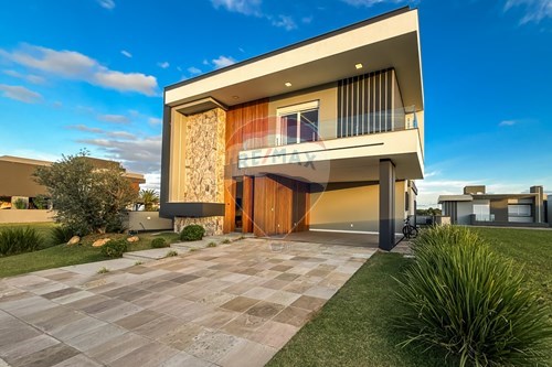 Venda-Casa de Condomínio-Rua Amilton da Silva Amorim , 1850  - Condomínio Reservas do Lago  - Sanga Funda , Nova Santa Rita , Rio Grande do Sul , 92480-000-610241012-182