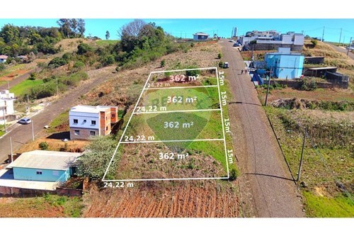 Venda-Terreno-Rua Guerino Balestrin , s/n  - Loteamento Malysz  - Centro , Barão de Cotegipe , Rio Grande do Sul , 99740000-612761034-3