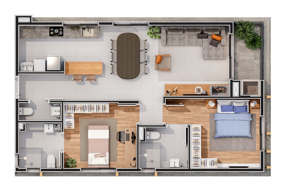 Apartamento à venda com 2 quartos, 120m² - Foto 8