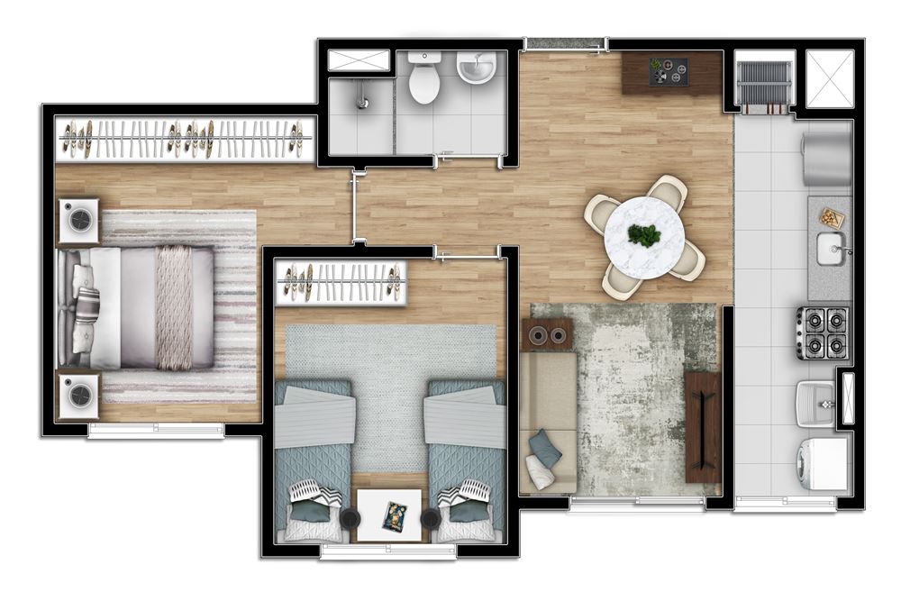 Apartamento à venda com 2 quartos, 50m² - Foto 10